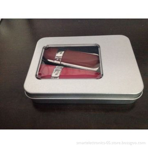 Leather USB Flash drives, 64MB-128GB, free logo printing, package, no MOQ, 2 years warranty